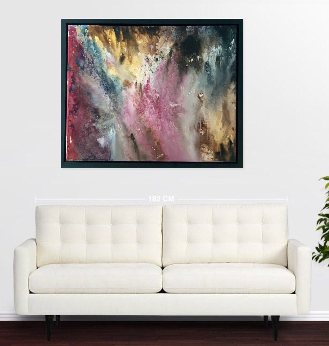 'Core creation' , oils, abstract, original. Inga Irvine, 2015 (framed) #statementpiece north55gallery.com #art