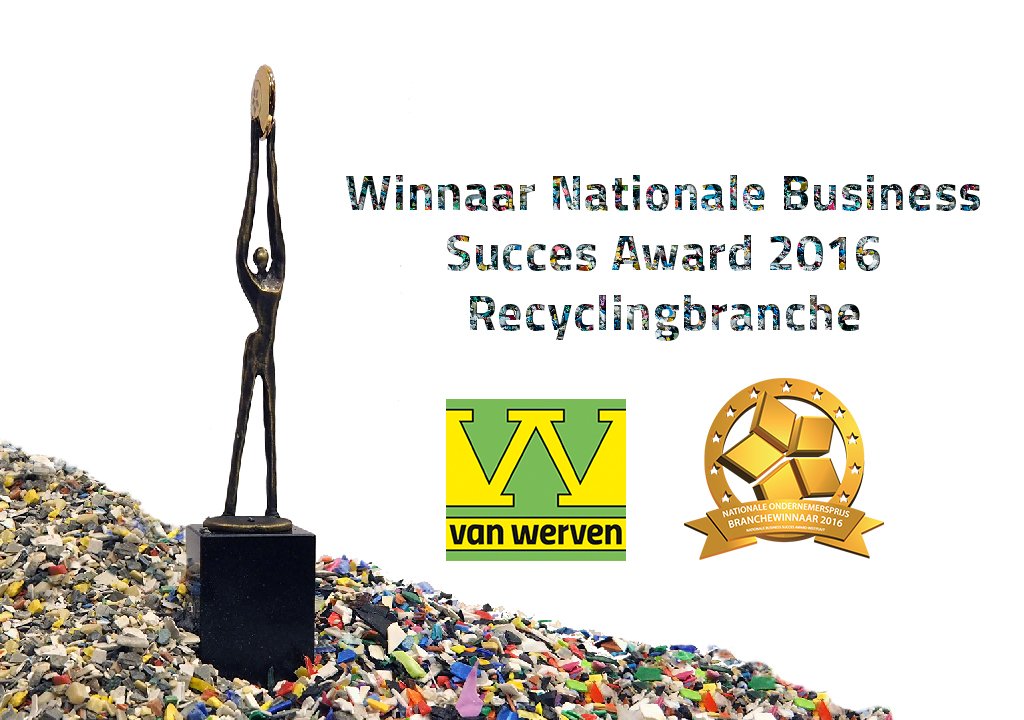 We zijn uitgeroepen tot winnaar in de #recyclingbranche van de Business Succes Award! #NBSA vanwerven.nl/nieuws/busines…
