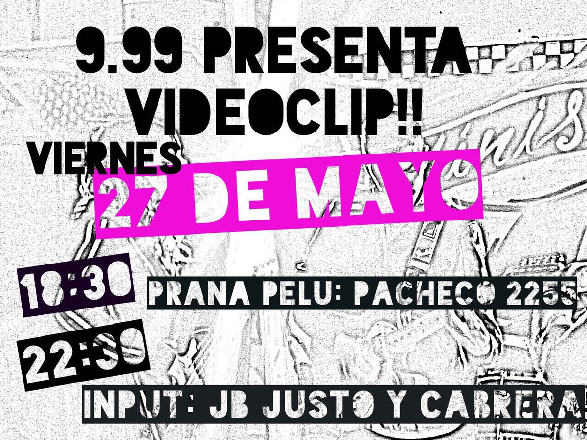 999banda's tweet photo. Mañana viernes venis?
#999 #presentaciondevideo #estrella #veni #input #palermo #viernes #invitadosespeciales https://t.co/D9mCylxy2g