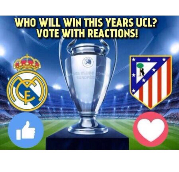 Can Atlético get revenge on Madrid? What's your opinion, 'retweet for Real Madrid' and 'Love for Atlético Madrid'.