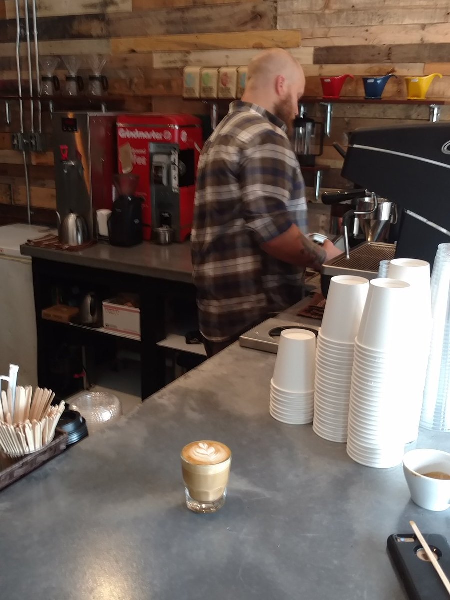 AdamKicker's tweet photo. Cortado to start the day. @ContrastCoffee @bikebrewsisu #rockstar https://t.co/4LvOTWIUgL
