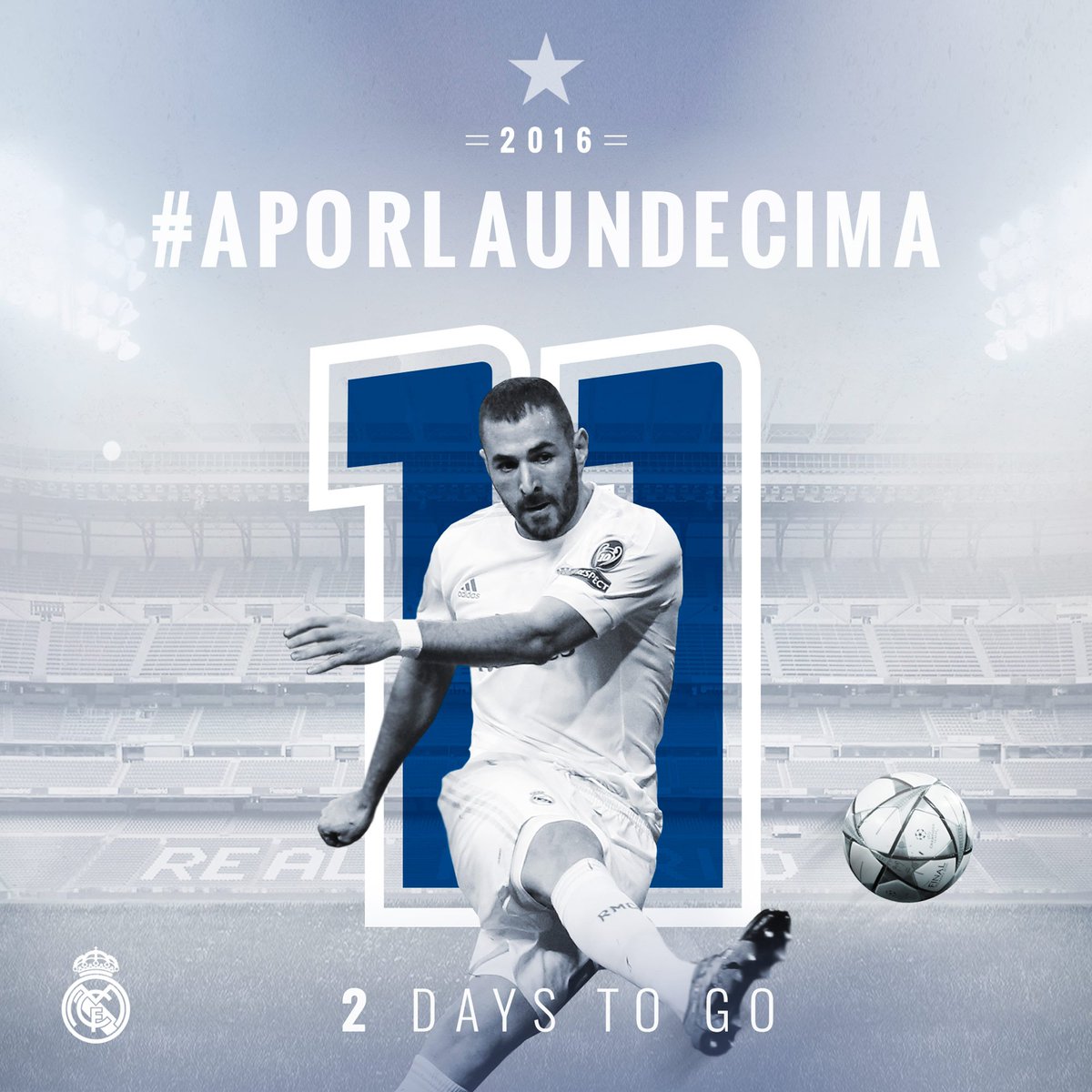 realmadrid's tweet photo. #APorLaUndecima

¡Faltan 2 días para la Final! ⌛⚽🏆

📷 @Benzema https://t.co/VRHoRQ5TOP