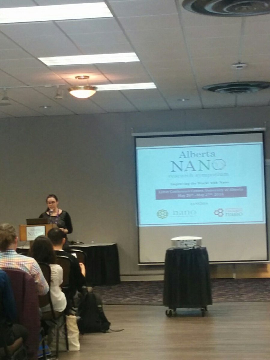President of UofA nanogroup Lindsay Shearer is opening the event! #ANS16