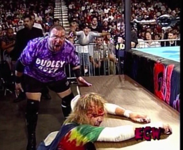bullyray5150's tweet photo. #ThrowbackThursday The good old days. I was pissed Spike ate the last Oreo. 😂🤓 #ECW @wwe @WWEUniverse https://t.co/HFvyi4VmCB