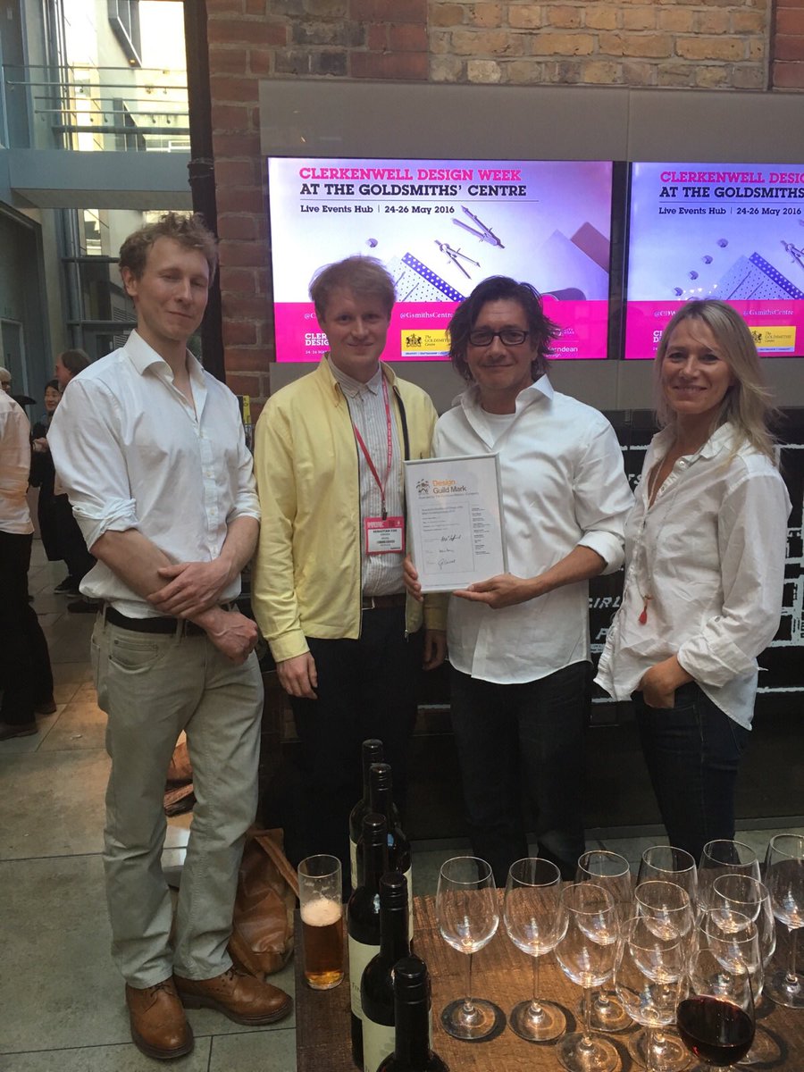 Time to celebrate! We are officially Design Guild Mark winners and we couldn't be more proud. <a href="/sebastiancoxltd/">Sebastian Cox</a> #yay