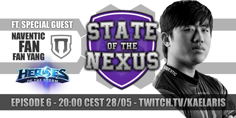 StateOfTheNexus's tweet photo. We figured before the NA Summer Regional, Let's bring on a champ - @FanHOTS @HeroesEsports @BlizzHeroes HYPE. https://t.co/5RirDmamTm