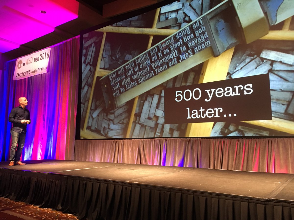 Pagecloud's tweet photo. Content creation: Past, present and future. @craig_fitz on stage at #WHDusa! #WebsiteCreation #WebDesign https://t.co/U7NC244jLr