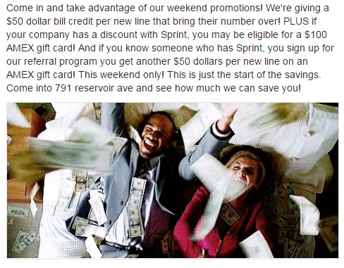SprintCranston's tweet photo. #freemoneywhenyousignup #savemoney #betternetwork #bettercustomerservice #letussaveyoumoney #spendlessenjoymore https://t.co/7OZ9eQmfb0