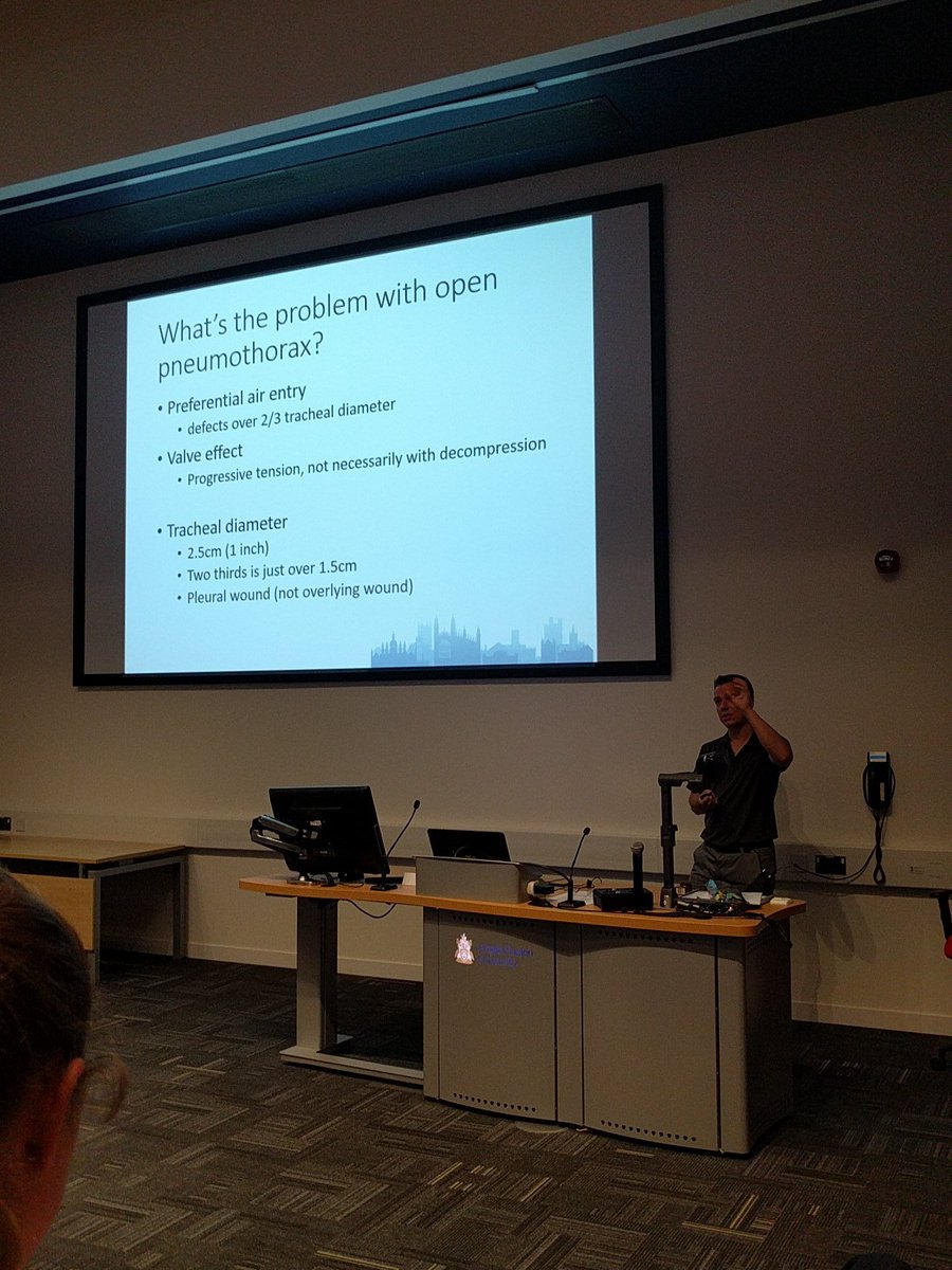 @DrAdamChesters now describes problems with open pneumothoraces #FOAMed