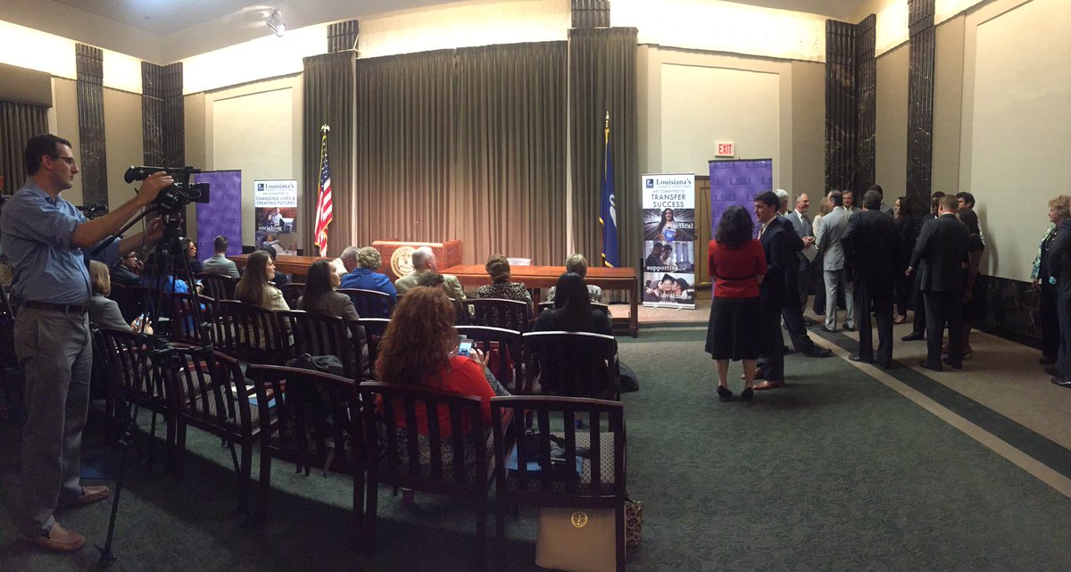 golctc's tweet image. #LCTCS &amp;amp; #LSU #TransferPromise press conference begins in minutes. #OurLa2020