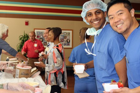 UCSDHealth's tweet photo. One team deserves ice cream - we're celebrating our incredible staff with ice cream socials and cookie trays! https://t.co/5uaH6BYHwy