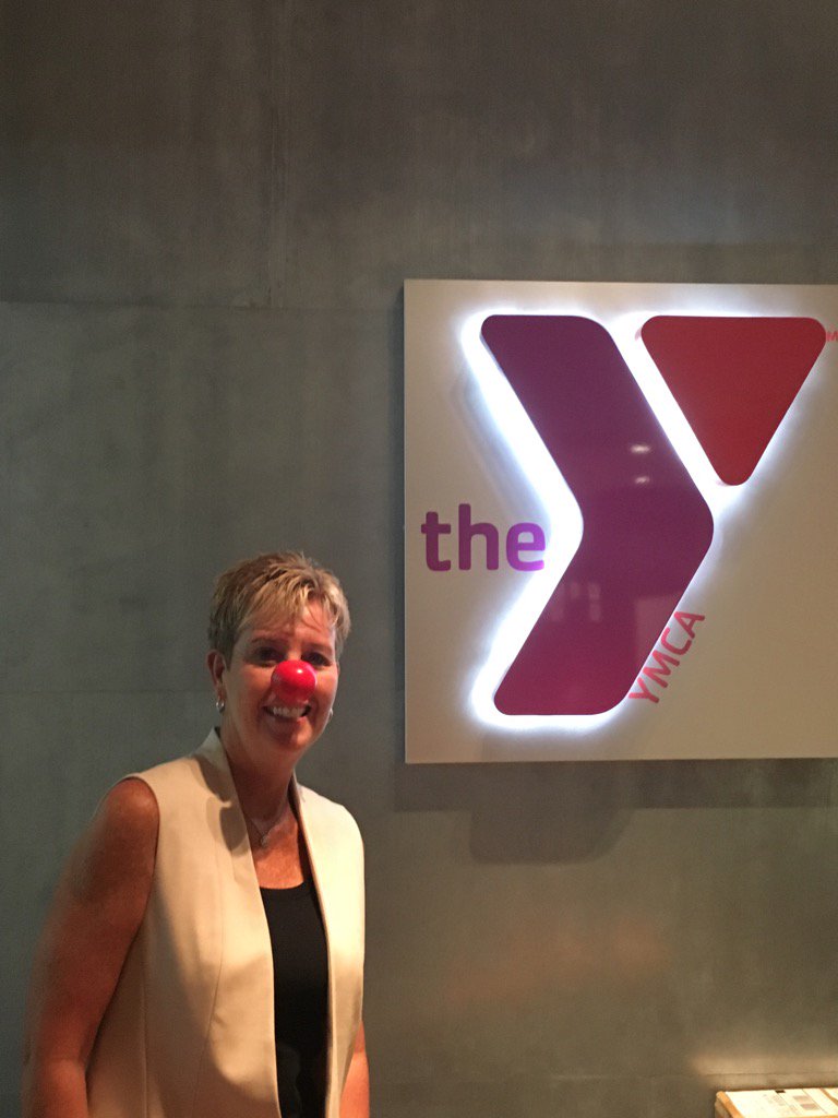 YSoFloCEO's tweet photo. Red Nose Day at the Y#RedNose https://t.co/iFYuMVxNWF
