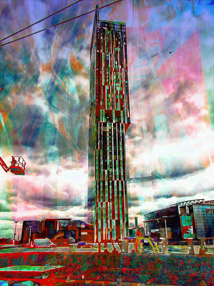 RochdaleArtists's tweet photo. @mancmade @Manchester1Hour Here is my image based on a high res photo I took on the @MCRMetrolink #Manchester https://t.co/IJ7NOKoMkO