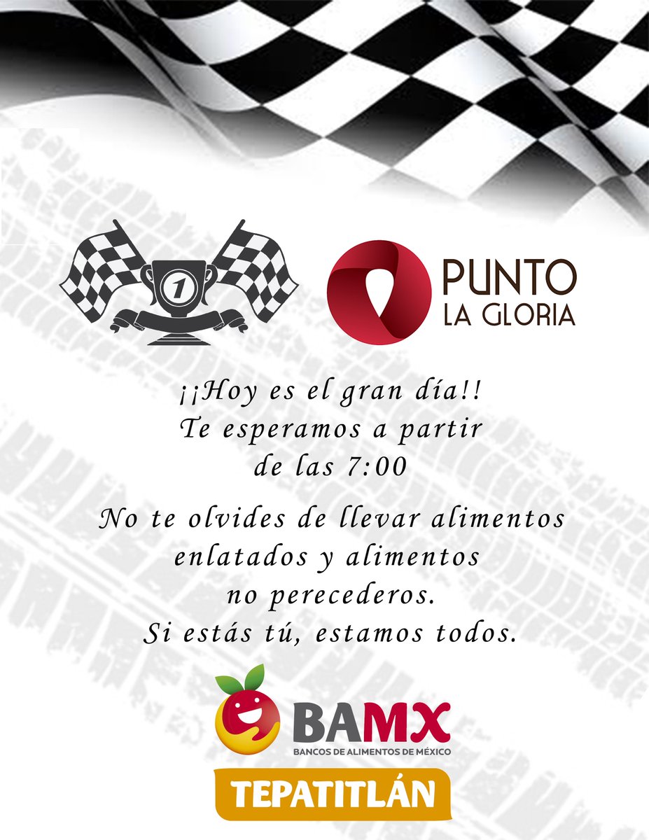 BamxTepatitlan's tweet photo. ¡Hoy es el gran día!
 No te olvides de llevar tus productos alimenticios.!
 Ayúdanos a ayudarlos.! https://t.co/DJK5h9lqBM