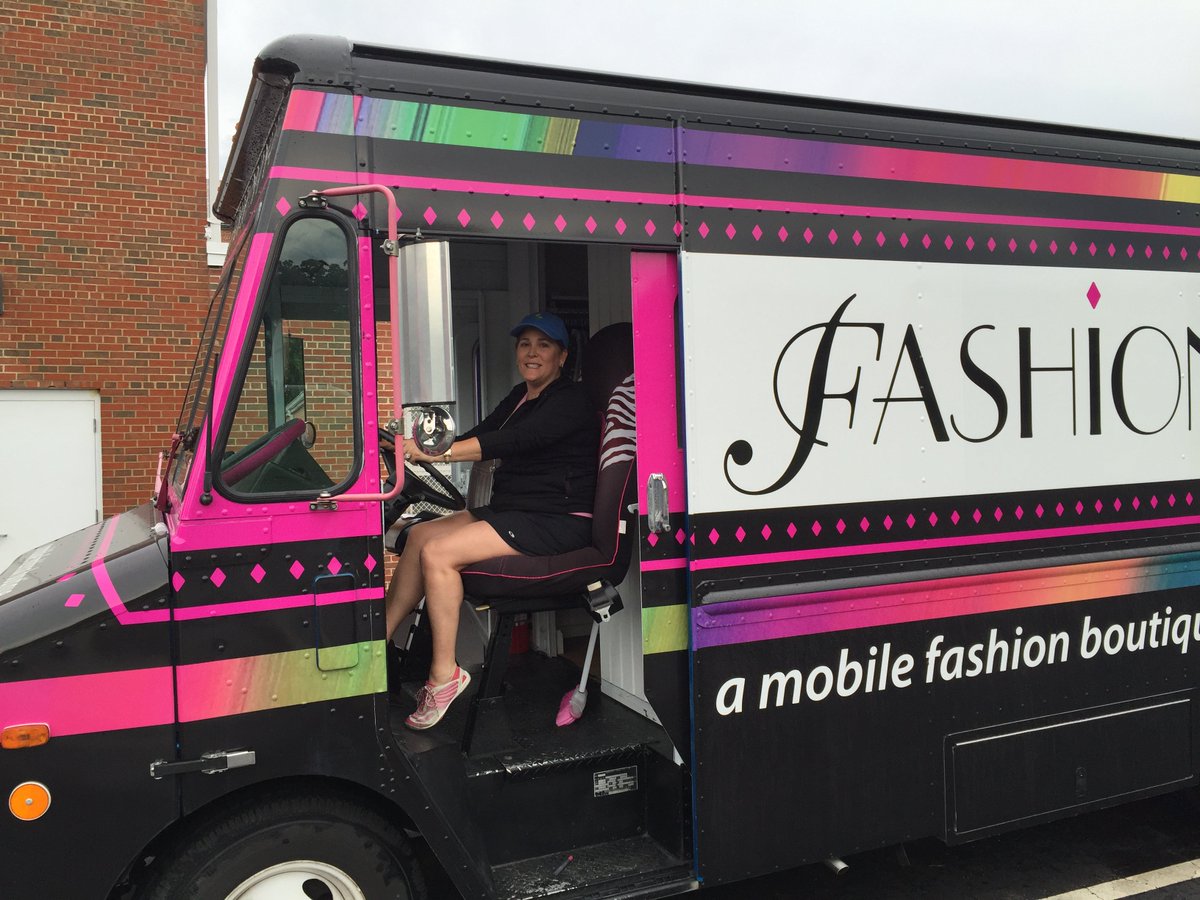 Tillman's Mrs. Gallant is starting Life After Teaching.  Food Truck?  Nope, Fashion Truck! (w/pink bedazzling!)