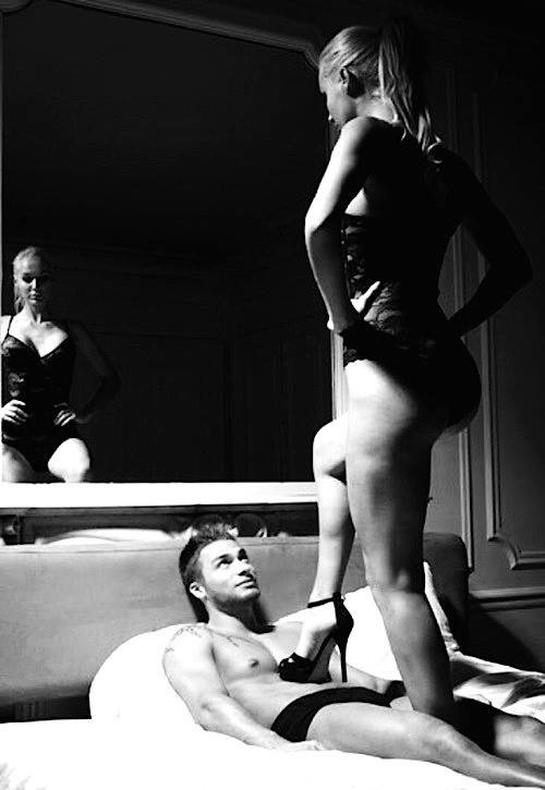 Lingerie sensual feet domination