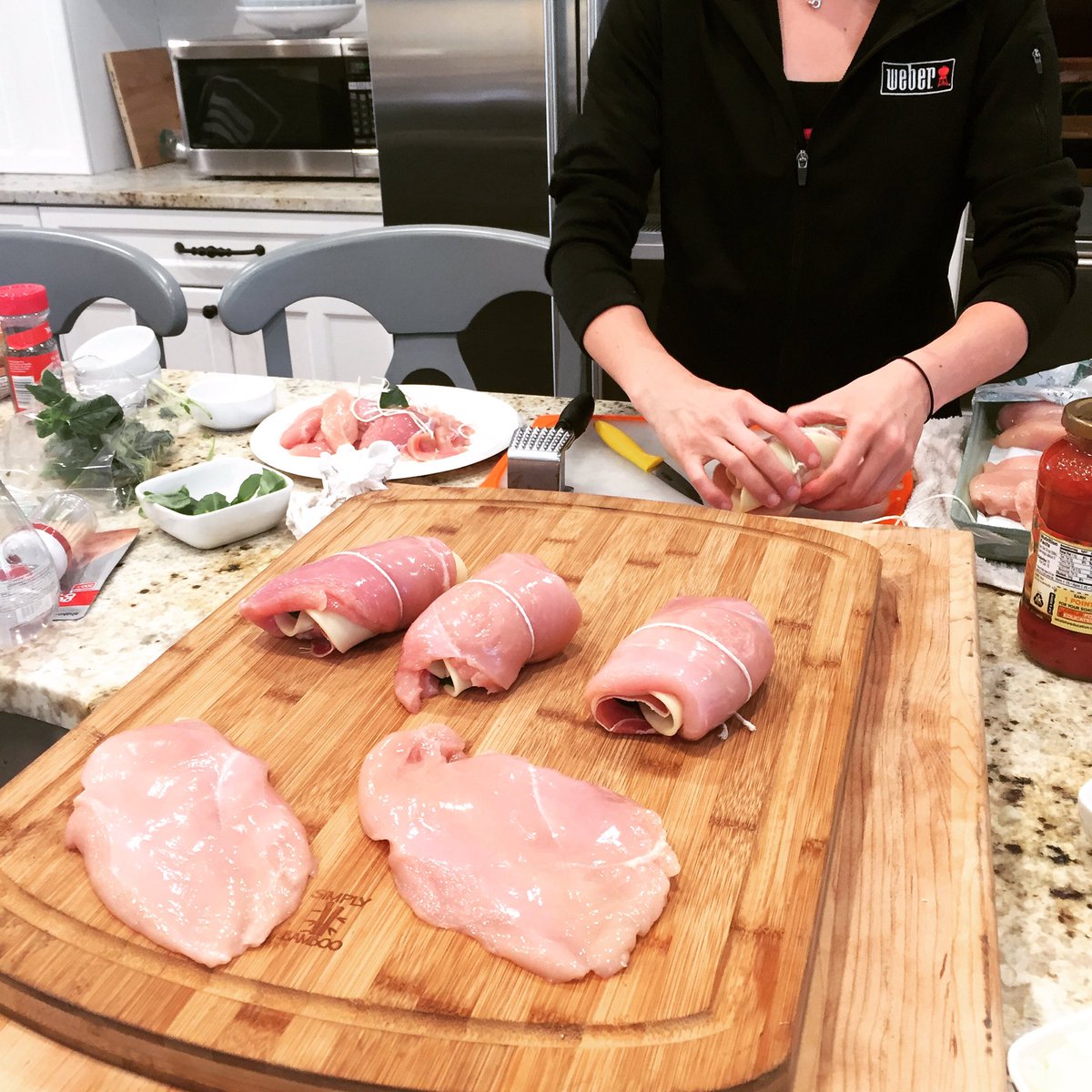 AceHardware's tweet photo. Almost ready to start #grilling this Chicken Involtini w/ @WeberGrills! Tune in TODAY 12p CT https://t.co/56N5m7b2rQ https://t.co/Xf0MXVW56G