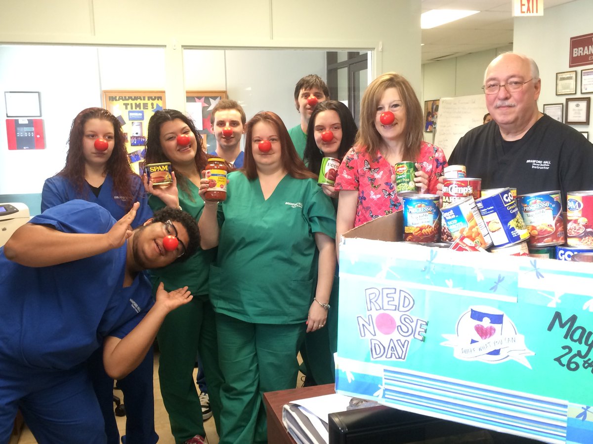 Branford Hall Career Institute in Springfield feeds needy during #RedNoseDay #WesternMA | bit.ly/1U9hwKH