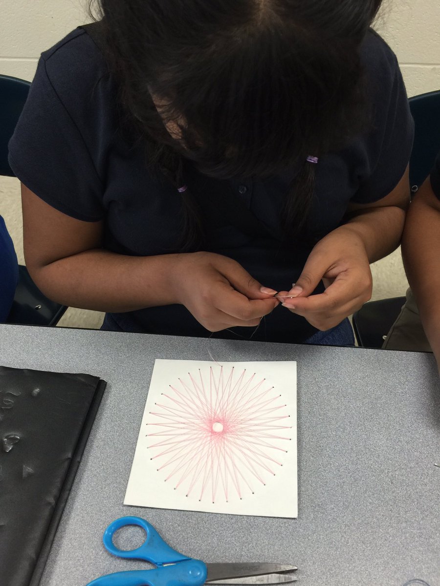 Nimmath213's tweet photo. Enjoying Math! #engageFMS #stringartprojects https://t.co/DCLvH2Tyx2
