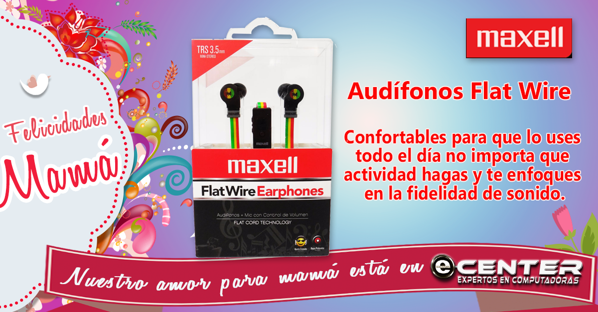 ecentersv's tweet photo. #FlatWire de Maxell porque tu comodidad y la fidelidad si importa. https://t.co/aF2e2pd7DM