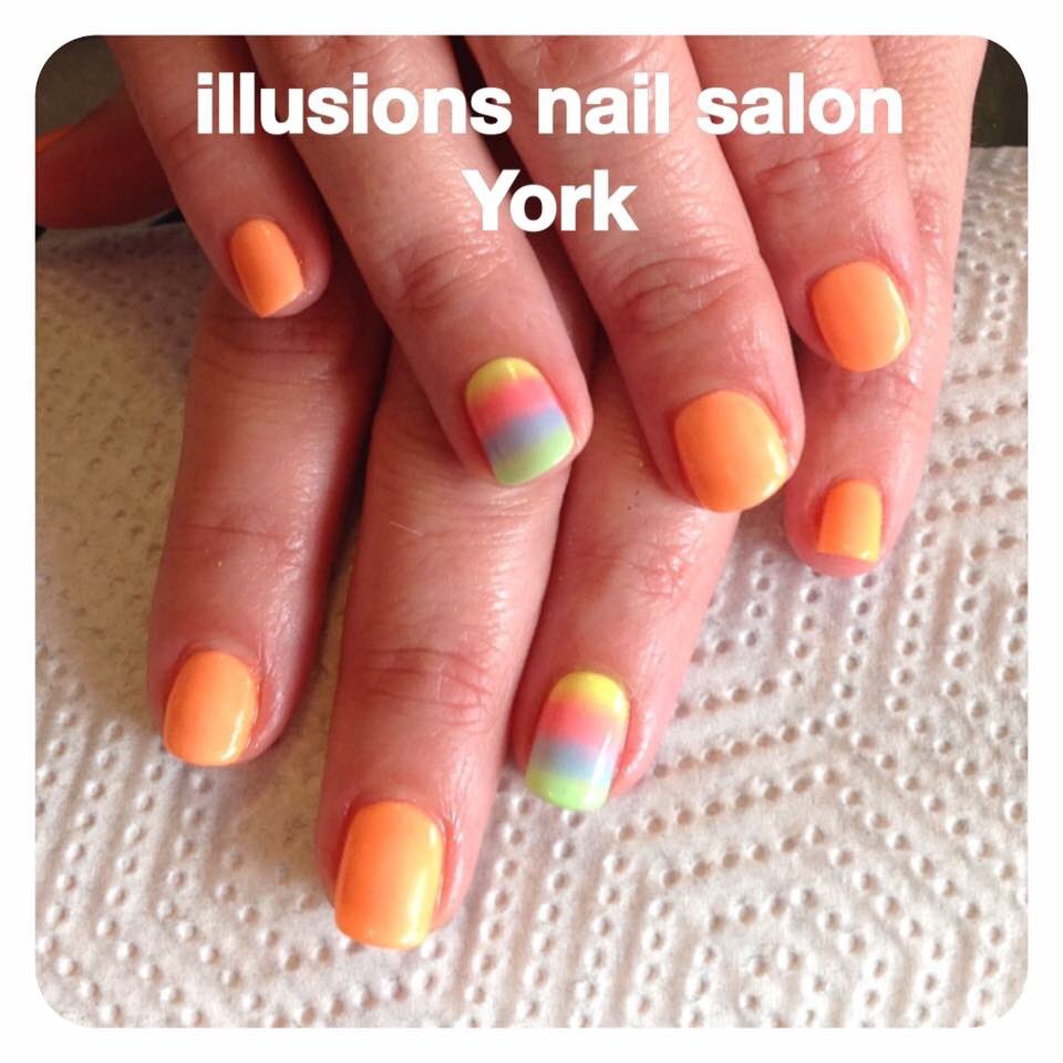 IllusionsYork's tweet photo. #Cnd #CNDshellac #neon #nails #nailart #pigmentnailart #ombre #ombrenails #naildesign #nailpro #summernails #holiday https://t.co/Jq5U5VH2kq