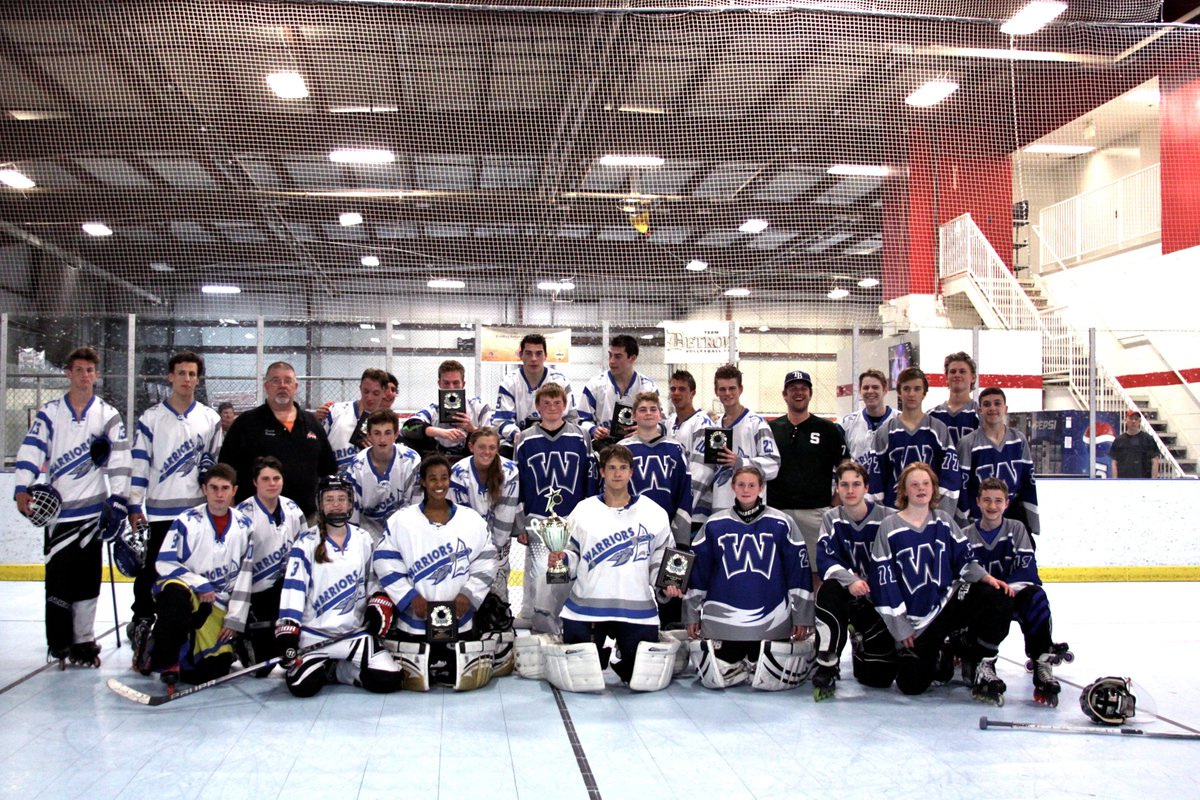 the5HL's tweet photo. Congrats to @WLWRollerHockey on your JV and Varsity 'ships this season! #Warriors #BleedBlue #rep5hole https://t.co/zebpOLgp41