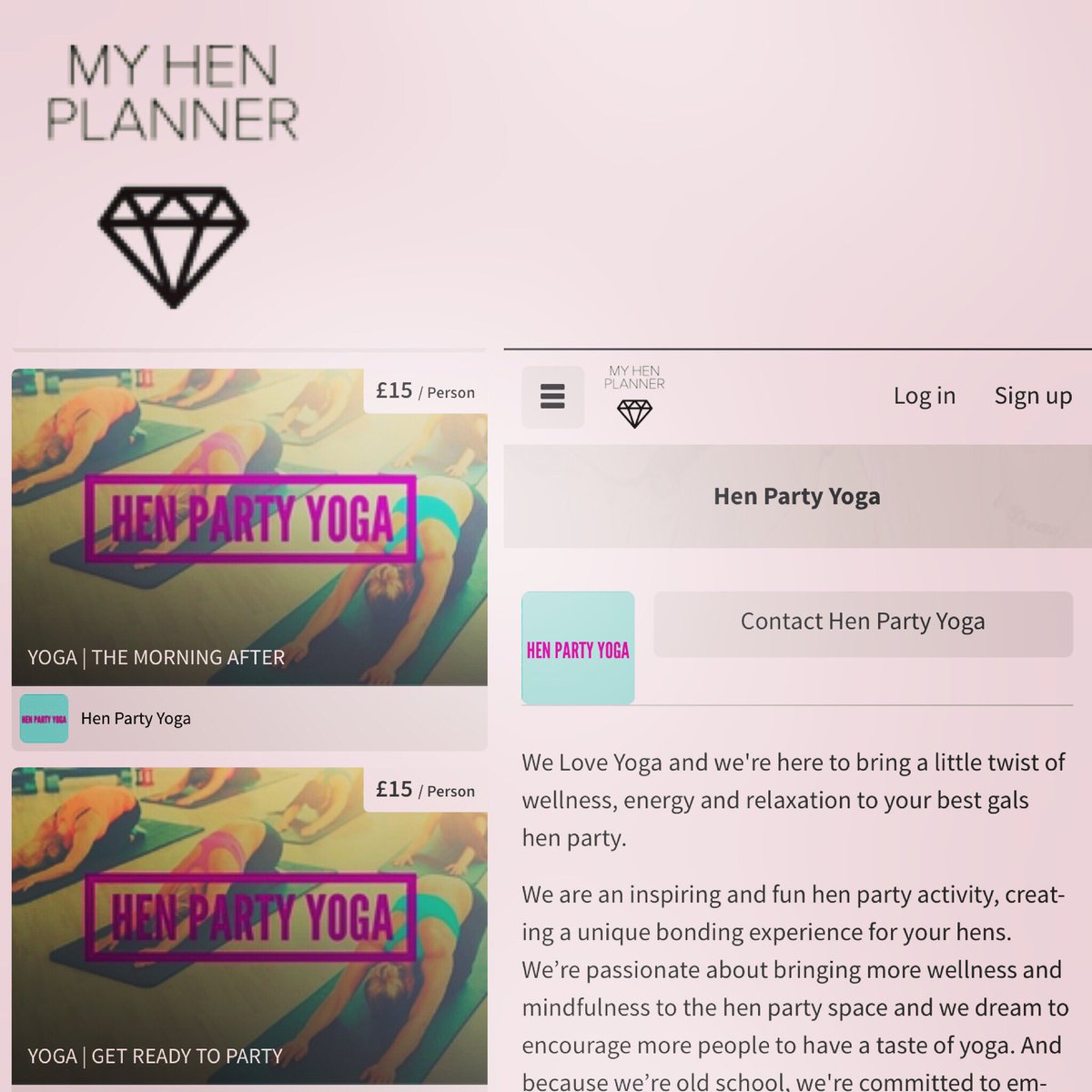 Woooo 🎉 excitement! We're now part of the <a href="/TheHenPlanner/">The Hen Planner</a> family 💜 Go there now for #henparty inspiration &amp; #yoga 😘