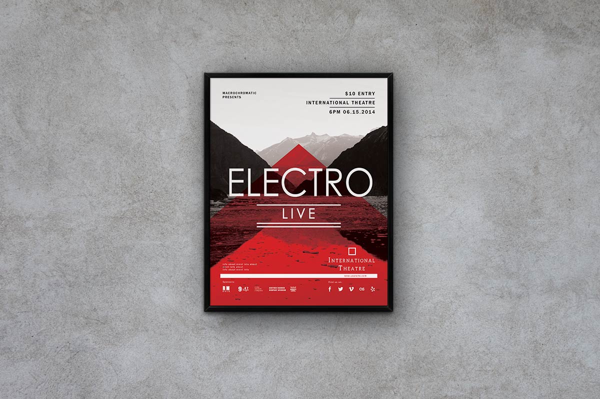 Macrochromatic's tweet image. Electro Concert - Flyer PSD Template by @Macrochromatic  
#PSD #flyer #template
💻 ➝ goo.gl/qUz2XE