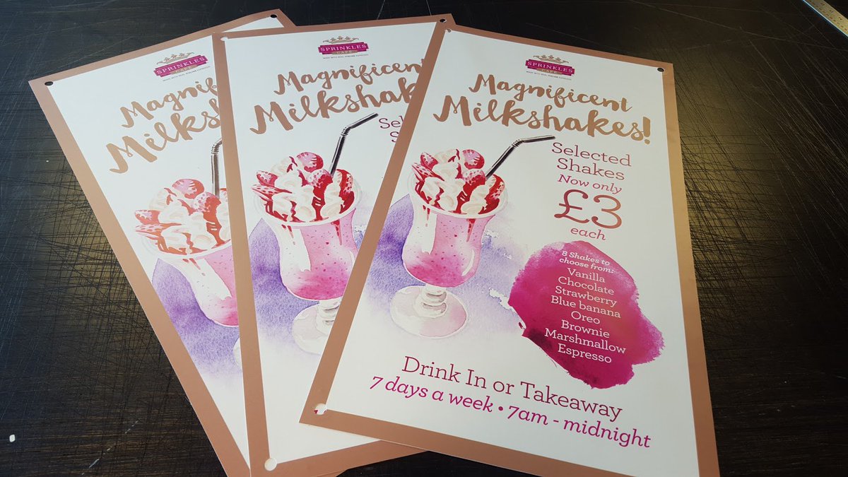Need double sided window #posters? Get in touch! Check out these we printed for <a href="/SprinklesGelato/">Sprinkles Gelato</a>
