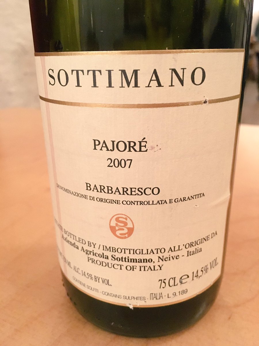 dionysosneo's tweet photo. @Andreasottimano  Almost 10 years old but still young. It's getting better n better 😍🍷. Very elegant. https://t.co/Gw4QiuFvkP