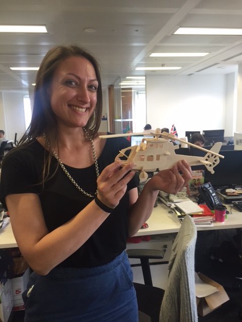 aiaworldwide's tweet photo. Claire is getting all #creative prepping for @LondonTalentWee Why helicopter? Find out on 14June #spitalfieldsmarket https://t.co/vhZLYmWZeM