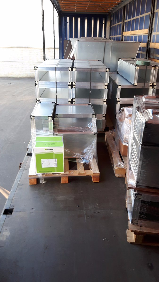 PanelDuct's tweet image. Various assembled Pieces of Panel Duct ready to ship to @DigiPlex_ICT Data Centre Sweden.