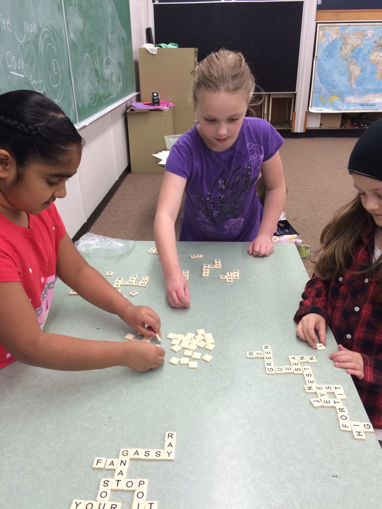 Work with words playing Bananagrams