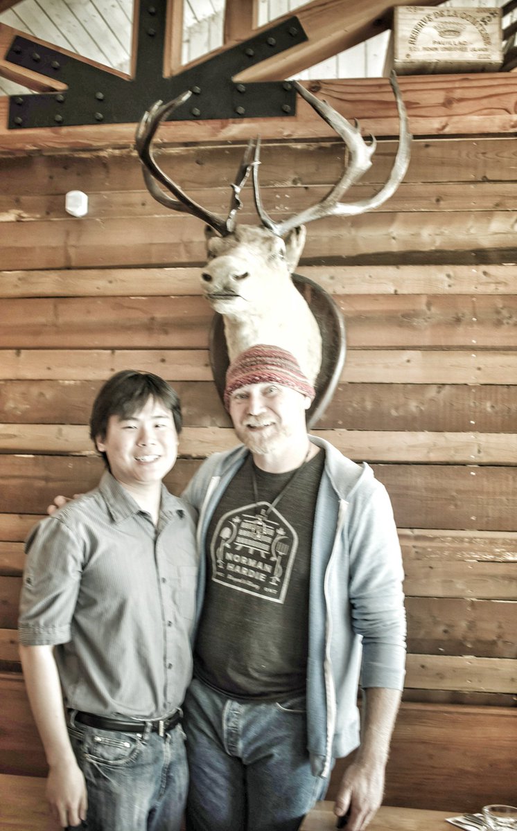 Travelling Foodie Raymond Cua with Chef Todd Perrin at Mallard Cottage in St. John's, Newfoundland