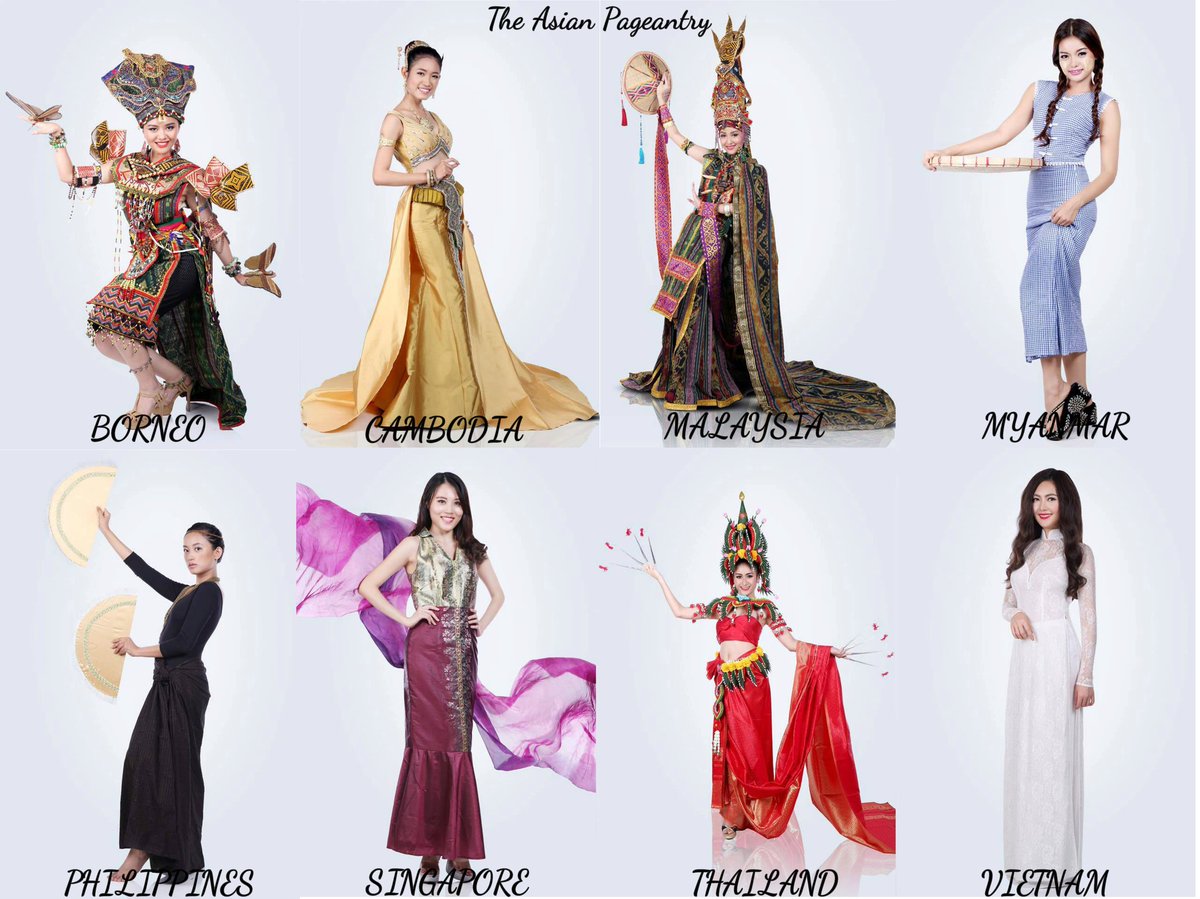 A collection of traditional costumes by country. East Asia. vector design  illustrations. 2911130 Vector Art at Vecteezy