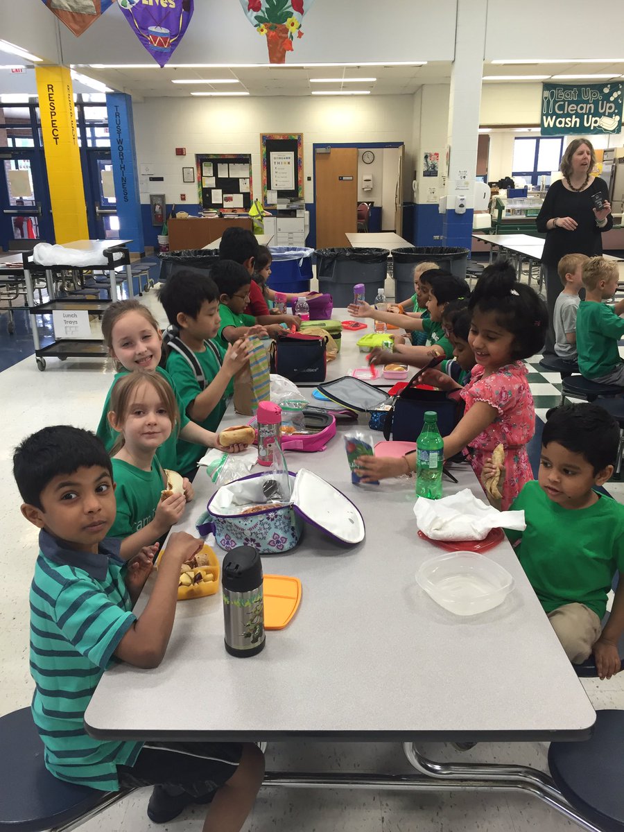 Practicing eating lunch. <a href="/IvyHillEagles/">Ivy Hill Eagles</a>