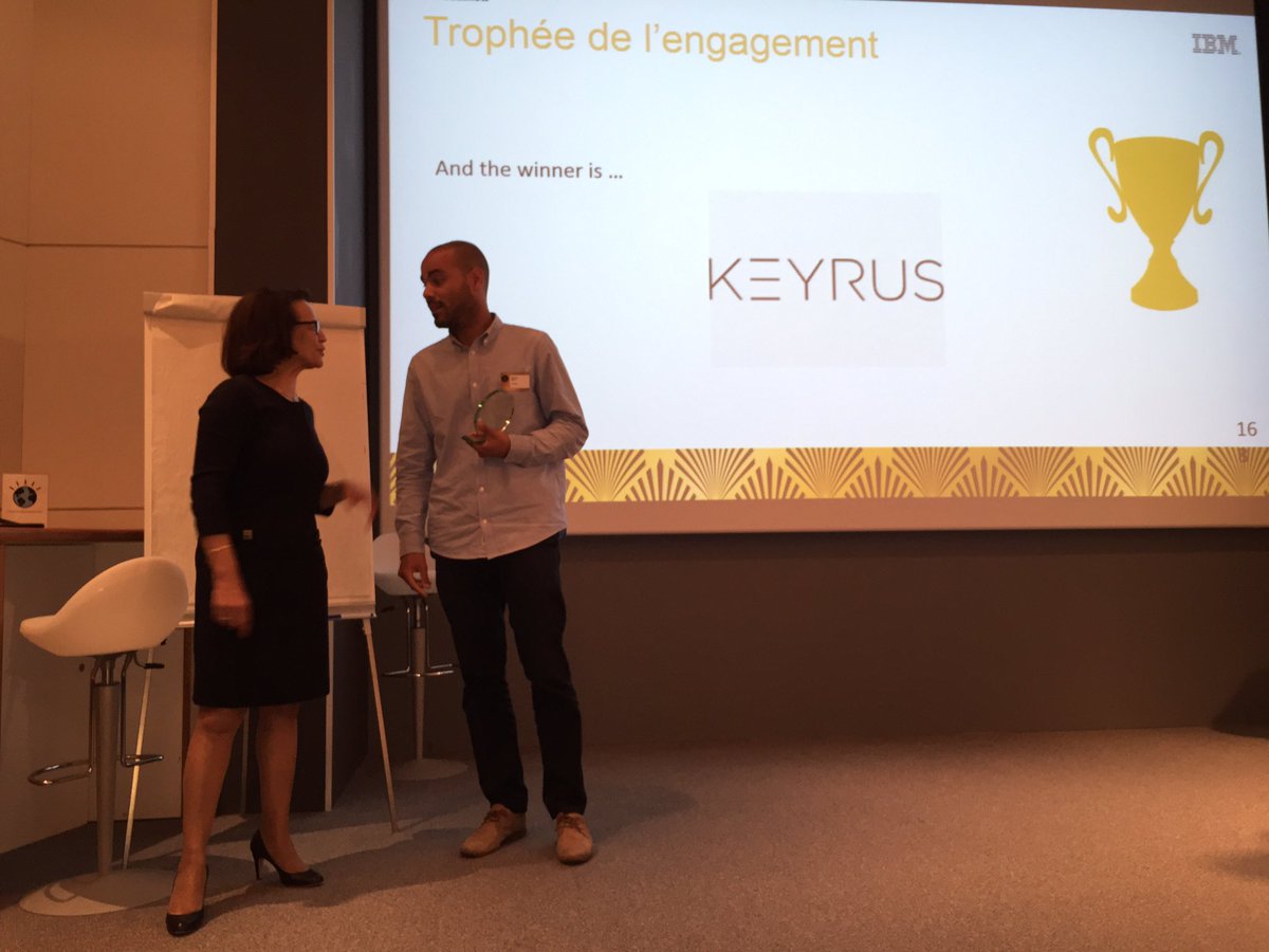 klajzyngier's tweet image. Les trophées des partenaires à IBM Montpellier #IBMBPRoadshow