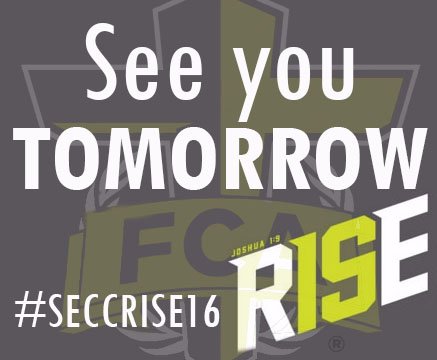 FcaSecc's tweet image. One more SLEEP! #seccrise16