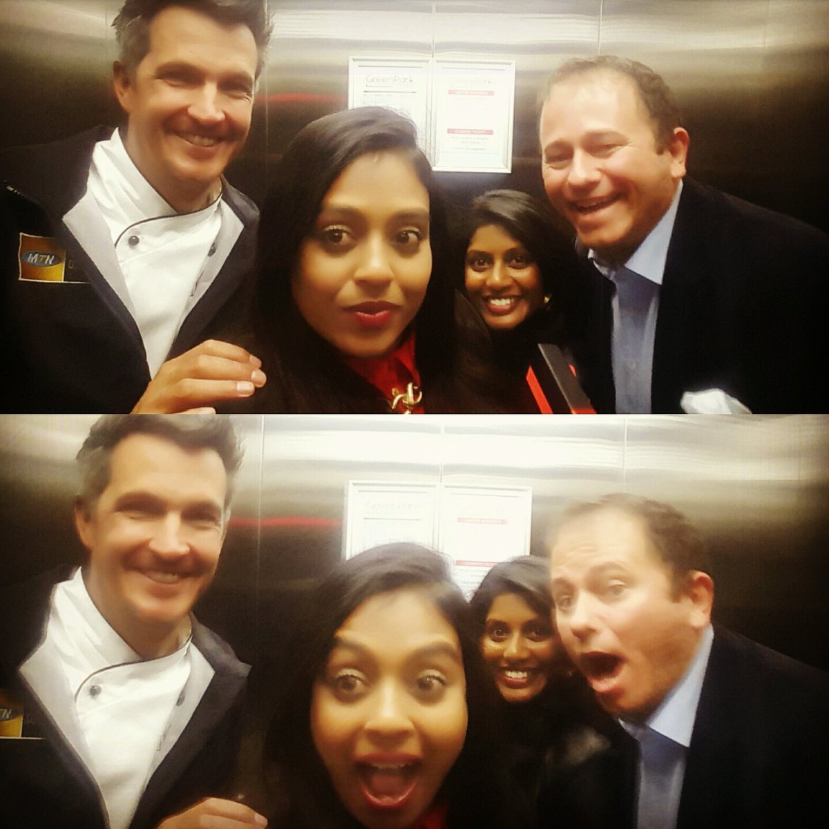 Samandree's tweet image. Pics with the hosts and Miss SA @dannicholl @David_Higgs @YashPaddy