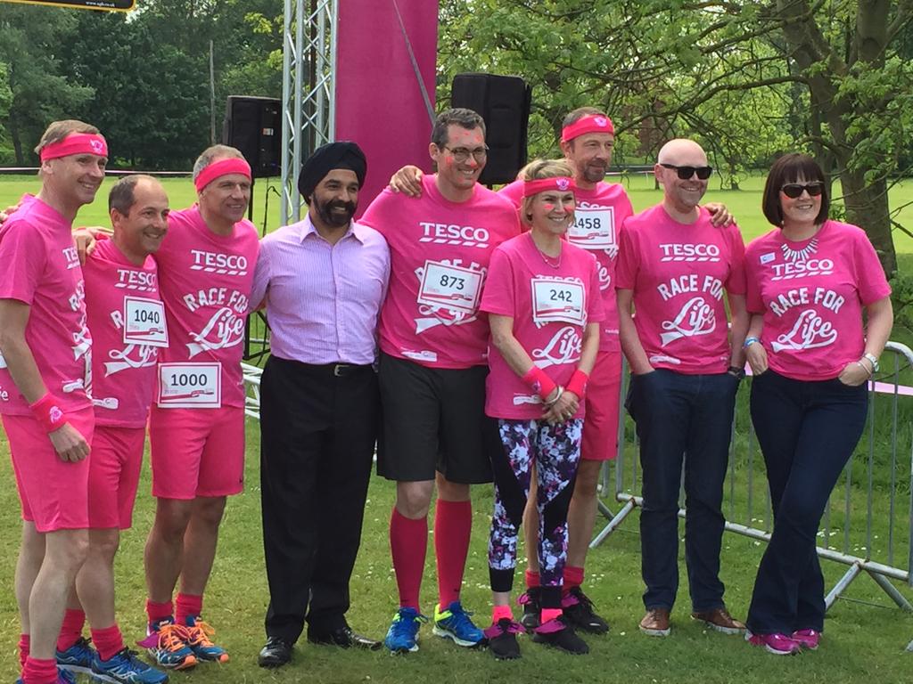 Over £20m has been raised by Tesco colleagues &amp; customers through <a href="/raceforlife/">Race for Life</a> for <a href="/CR_UK/">Cancer Research UK</a>. THANK YOU