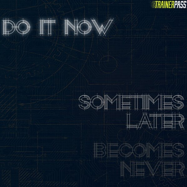 trainerpass's tweet photo. ✅ Now ❌ Later
#fitness #training #motivation #QOTD #driven #trainerpass https://t.co/z2WBi494ln