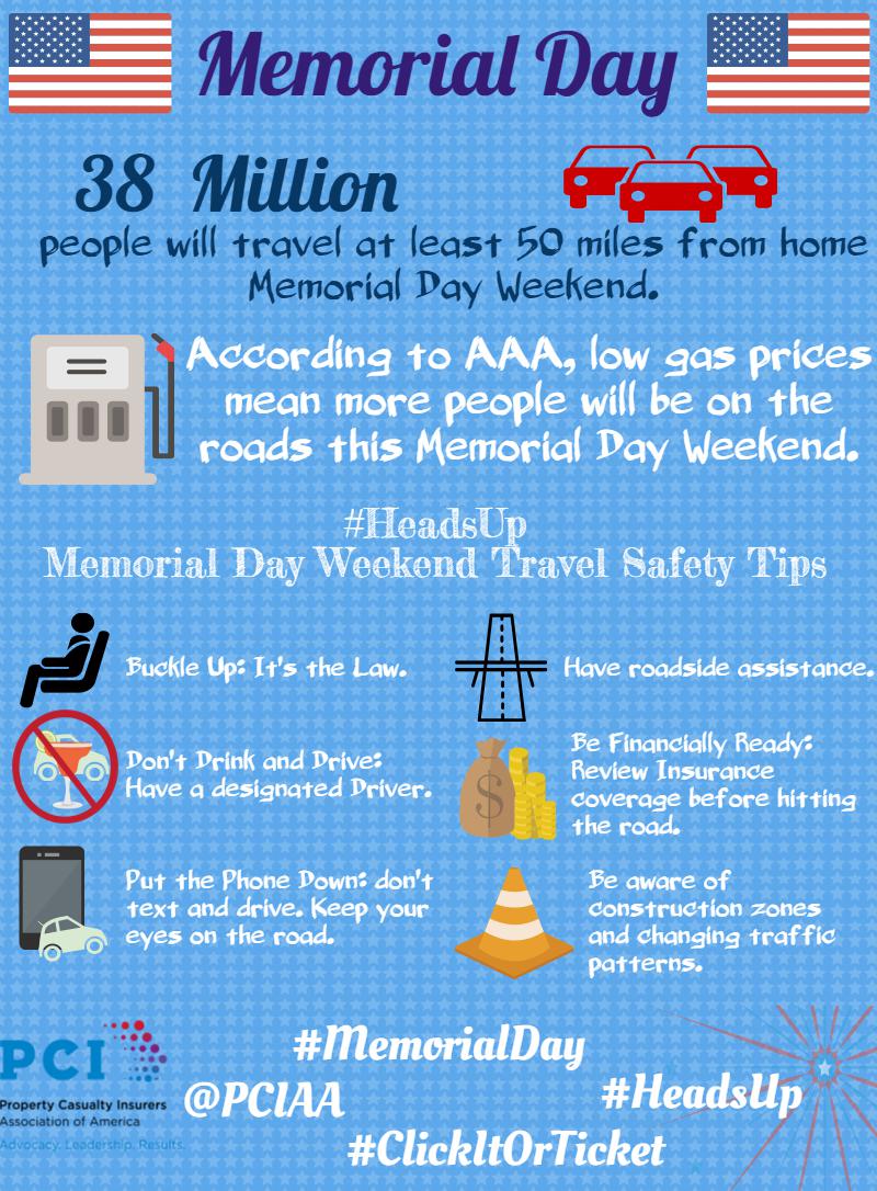 TeamAPCIA's tweet image. Are you planning to hit the road this #MemorialDayWeekend? You might want to review these quick tips first! #HeadsUp