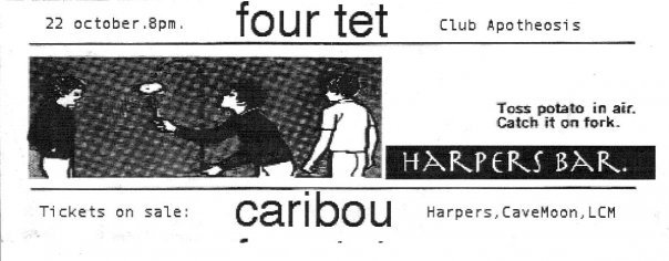 Throwback Thursday: when Four Tet, Caribou and The Russian Futurists played tiny Harper's Bar, Hastings, 22/10/2005