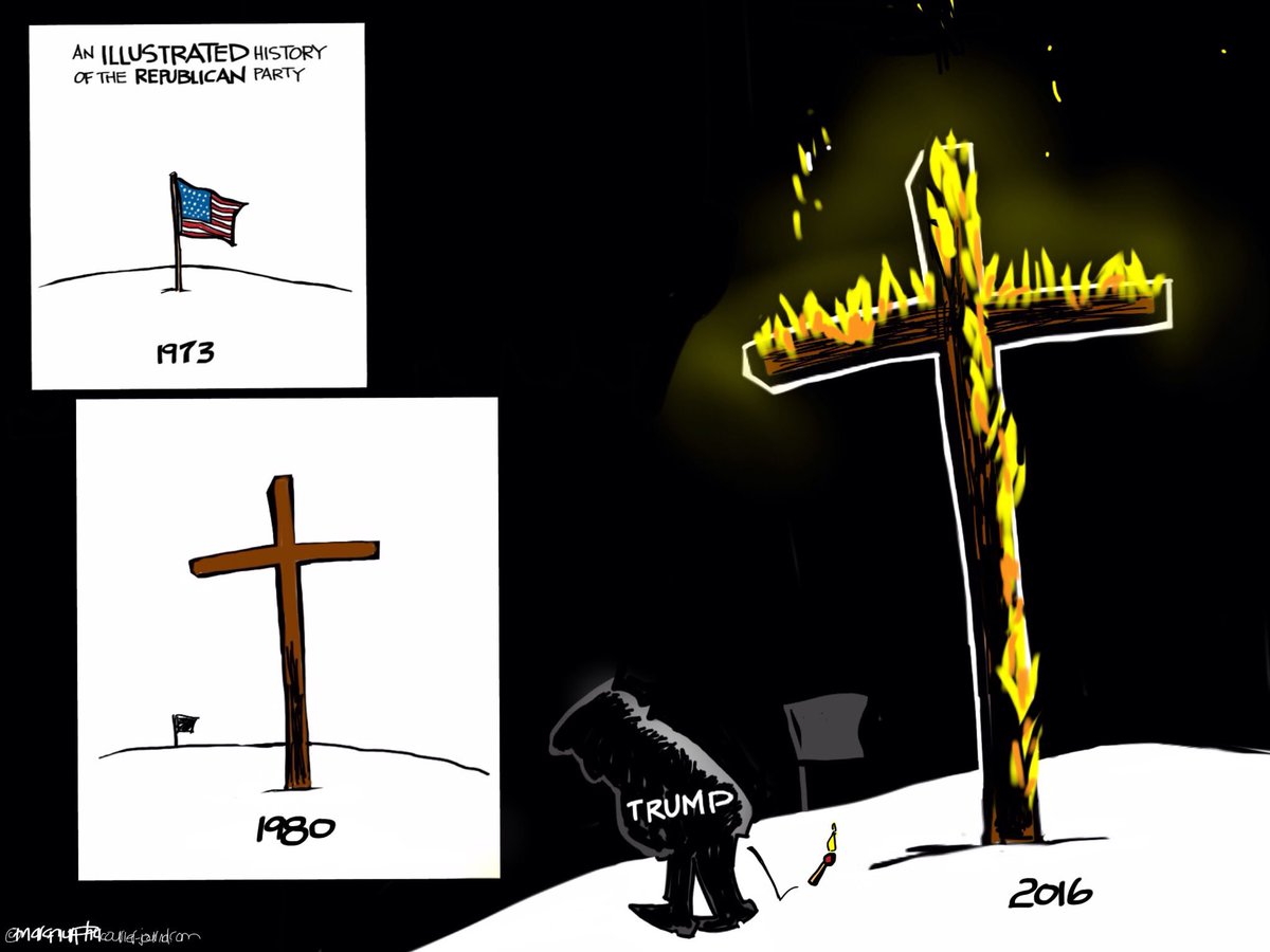 MurphyCartoons's tweet photo. Congratulations, #Republicans. @realDonaldTrump is your candidate. This is, quite literally, your fault. Thanks. https://t.co/0KgJ5Etoma