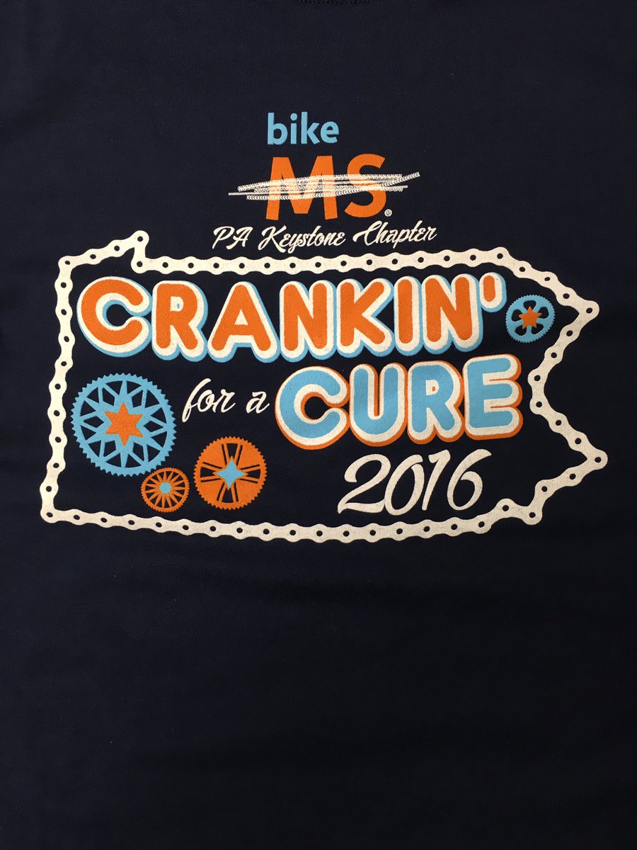 BikeMS_Keystone's tweet image. For all those who raised $500 or more for #Escape16 great job! Keep an eye out for this shirt #crankinforacure