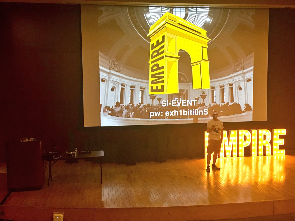 AfroJme's tweet image. Waiting waiting for @TimPietrusky up next @EmpireJS &quot;I 💖 Music&quot; #webaudioapi @NERDDISCO
