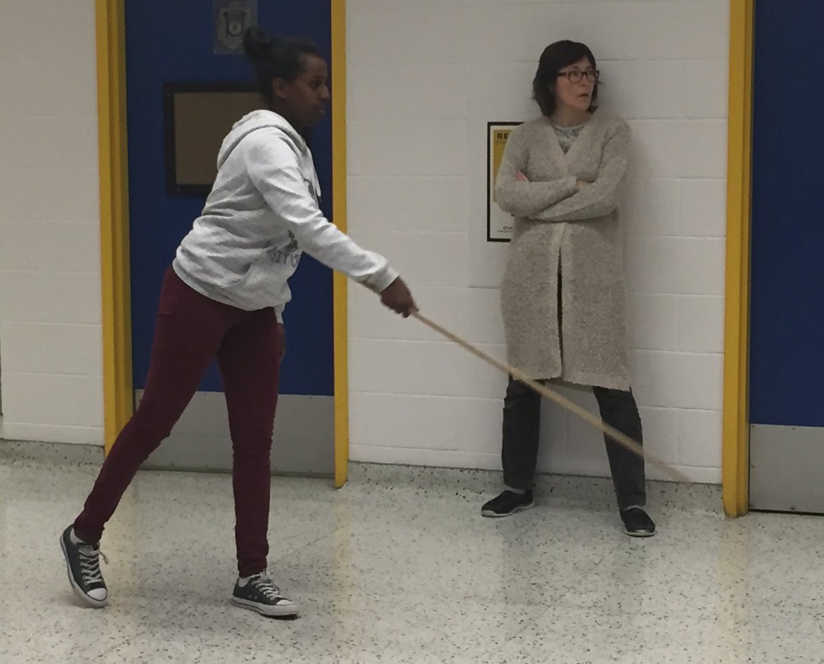 RCSDMath's tweet image. O&apos;Neill grade 9 math students exploring First Nation Games part of their Games Unit. #rcsdmath @RCSDMath @RCSD_No81