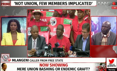 DripDripSplash1's tweet photo. Caller: The goverment is the one that employs people. How can the union hire? #JobForCash #SADTU #ANN7PRIME https://t.co/8IG0c784JE