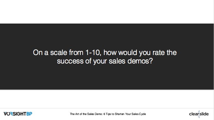 ClearSlide's tweet image. Do you feel confident after most of your #salesdemos? #CSWebinar