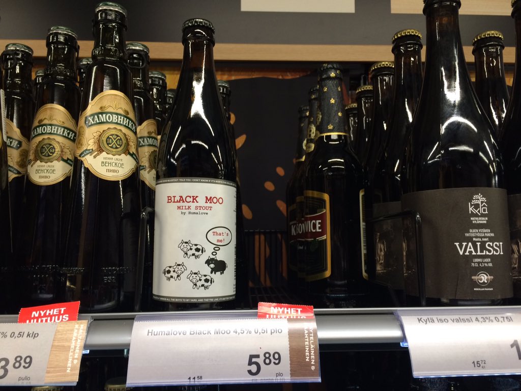 HumaloveBrewCow's tweet photo. One last bottle at Kamppi. Then its gone. 😢 https://t.co/k9jucXGqd6